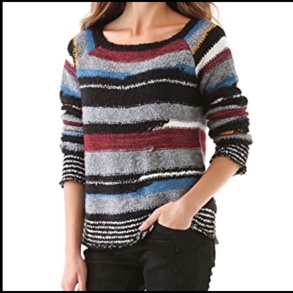 Free People  Montmartre Striped Sweater Size S/P - Picture 3 of 13